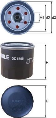 KNECHT OC1566 - Oil Filter car-mod.net