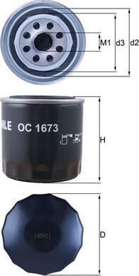 KNECHT OC 1673 - Oil Filter car-mod.net