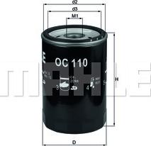 KNECHT OC 110 OF - Oil Filter car-mod.net