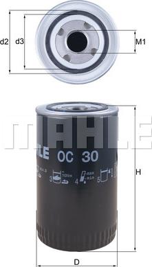 KNECHT OC 30 - Oil Filter car-mod.net