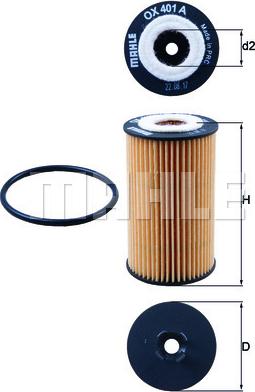 KNECHT OX401DA - Oil Filter car-mod.net