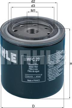 KNECHT WFC 20 - Coolant Filter car-mod.net