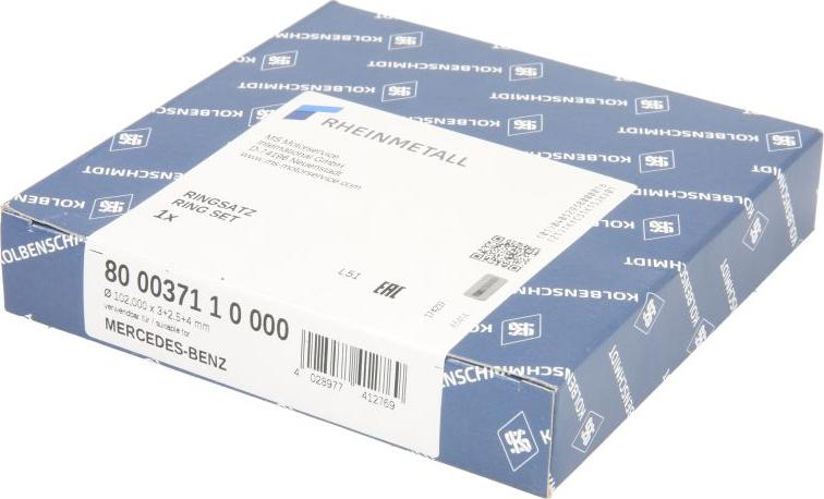 Kolbenschmidt 800037110000 - Piston Ring Kit car-mod.net