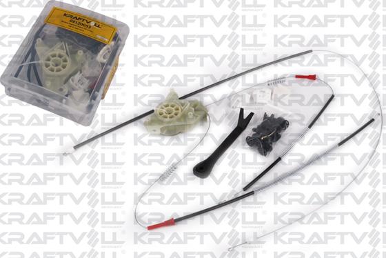 KRAFTVOLL GERMANY 09120053 - Repair Set, window regulator car-mod.net