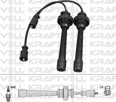 KRAFTVOLL GERMANY 05070246 - Ignition Cable Kit car-mod.net