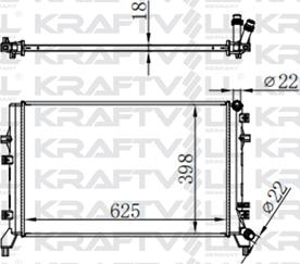 KRAFTVOLL GERMANY 08040080 - Radiator, engine cooling car-mod.net