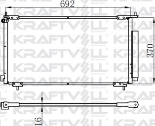 KRAFTVOLL GERMANY 08060014 - Condenser, air conditioning car-mod.net