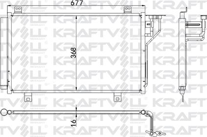 KRAFTVOLL GERMANY 08060039 - Condenser, air conditioning car-mod.net