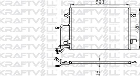 KRAFTVOLL GERMANY 08060150 - Condenser, air conditioning car-mod.net