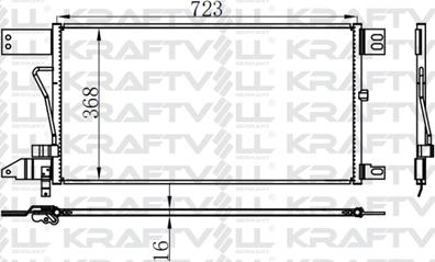 KRAFTVOLL GERMANY 08060181 - Condenser, air conditioning car-mod.net