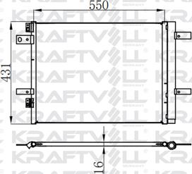KRAFTVOLL GERMANY 08060176 - Condenser, air conditioning car-mod.net