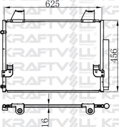 KRAFTVOLL GERMANY 08060244 - Condenser, air conditioning car-mod.net