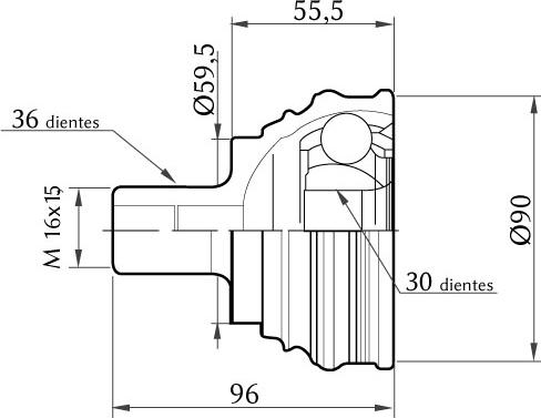 KSH EUROPE 1860.0068002 - CV Joint Kit, drive shaft car-mod.net
