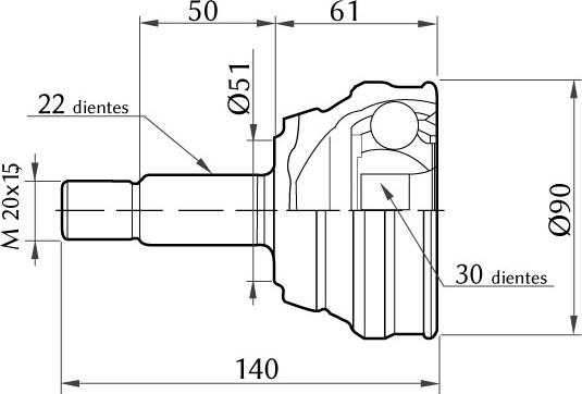 KSH EUROPE 1860.0068011 - CV Joint Kit, drive shaft car-mod.net