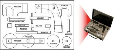 KS Tools 400.0750 - Adjustment Tool Set, valve timing car-mod.net