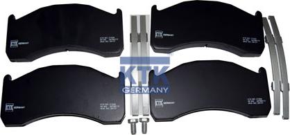 KTK GERMANY 21506 - Brake Pad Set, disc brake car-mod.net