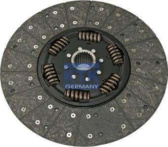 KTK GERMANY 27282 - Clutch Disc car-mod.net