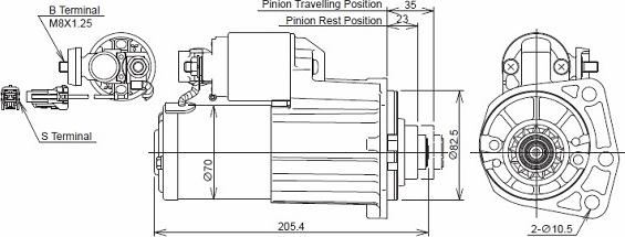 KUTNAK AUTOMOTIVE 720834/M - Starter car-mod.net