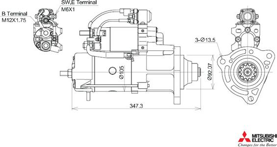 KUTNAK AUTOMOTIVE 723554/M - Starter car-mod.net