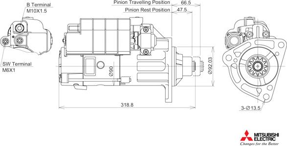 KUTNAK AUTOMOTIVE 723394/M - Starter car-mod.net