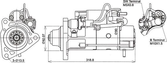 KUTNAK AUTOMOTIVE 723245/M - Starter car-mod.net