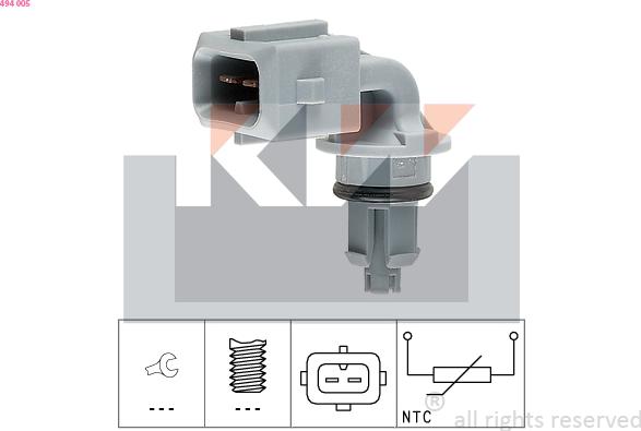 KW 494 005 - Sensor, intake air temperature car-mod.net