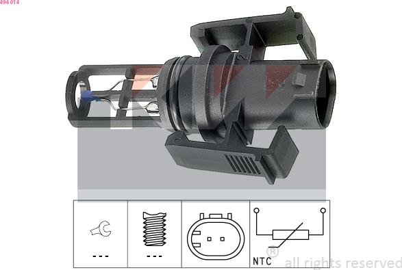KW 494 014 - Sensor, intake air temperature car-mod.net