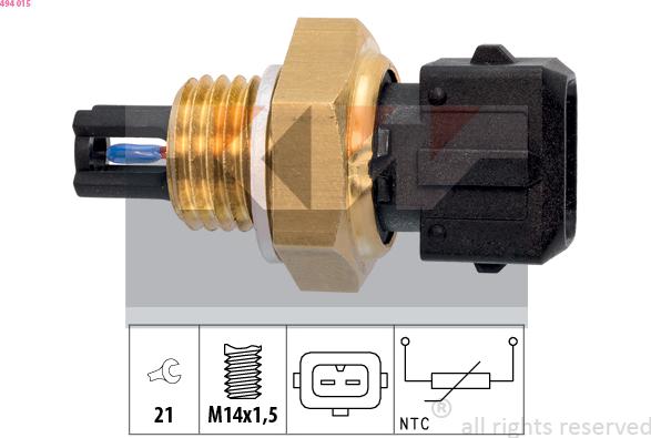 KW 494 015 - Sensor, intake air temperature car-mod.net