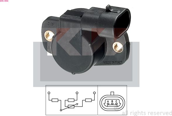 KW 495 094 - Throttle position sensor car-mod.net