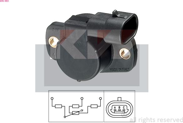 KW 495 093 - Throttle position sensor car-mod.net
