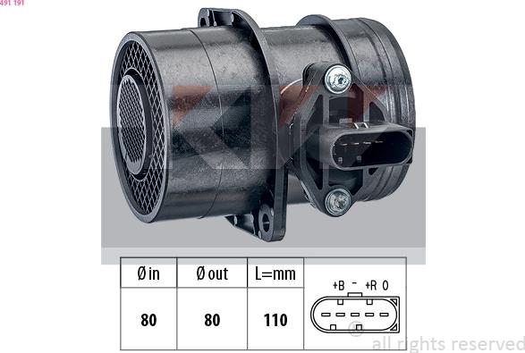 KW 491 191 - Air Mass Sensor car-mod.net