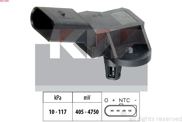 KW 493 090 - Air Pressure Sensor, height adaptation car-mod.net