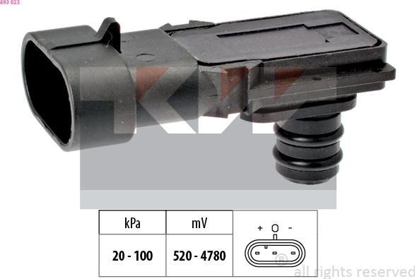 KW 493 023 - Air Pressure Sensor, height adaptation car-mod.net