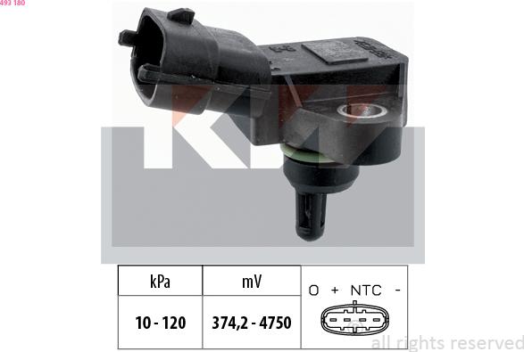 KW 493 180 - Air Pressure Sensor, height adaptation car-mod.net