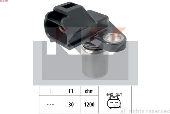 KW 453 497 - Camshaft position Sensor car-mod.net