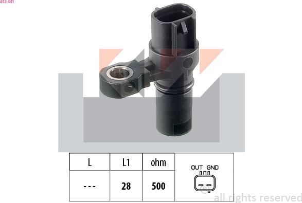 KW 453 441 - RPM Sensor of AT, automatic transmission car-mod.net