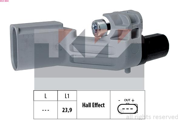 KW 453 464 - Crankshaft position sensor, RPM car-mod.net