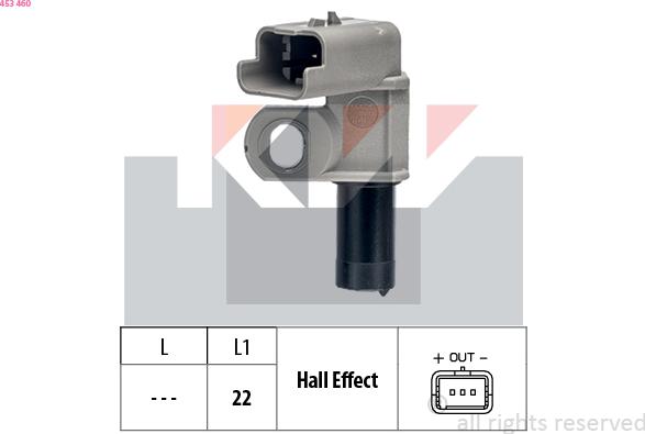 KW 453 460 - Camshaft position Sensor car-mod.net