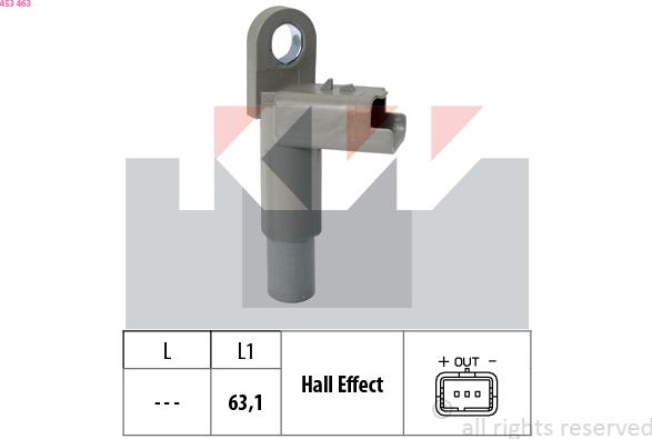 KW 453 463 - Camshaft position Sensor car-mod.net