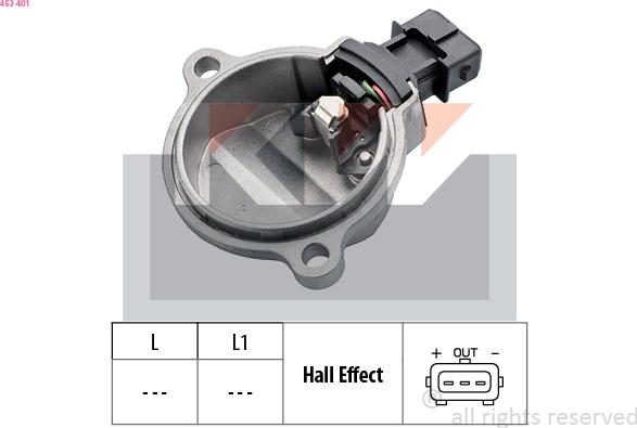 KW 453 401 - Camshaft position Sensor car-mod.net