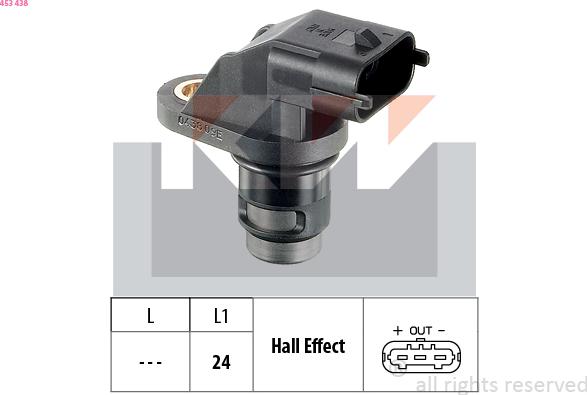 KW 453 438 - Camshaft position Sensor car-mod.net