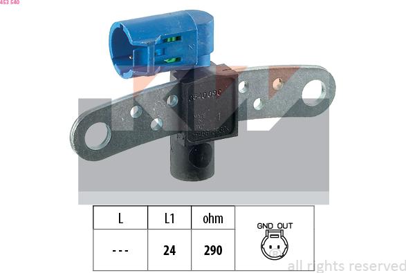 KW 453 540 - Crankshaft position sensor, RPM car-mod.net