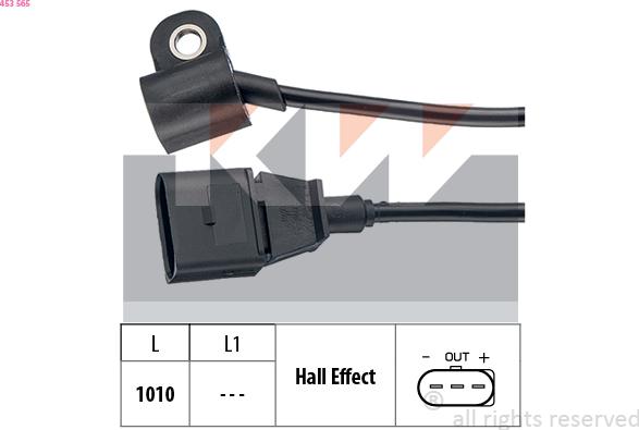 KW 453 565 - Camshaft position Sensor car-mod.net