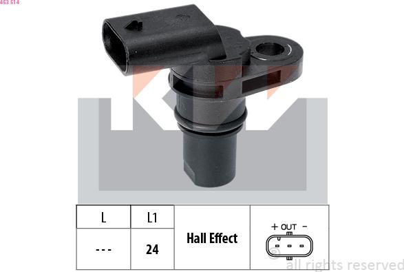 KW 453 514 - Crankshaft position sensor, RPM car-mod.net