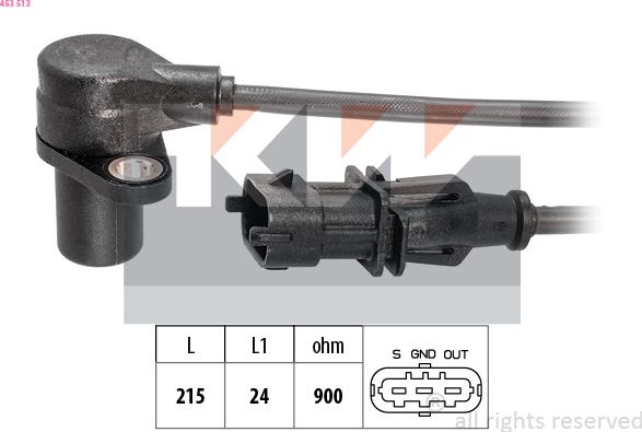 KW 453 513 - Crankshaft position sensor, RPM car-mod.net