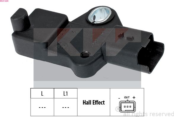 KW 453 524 - Crankshaft position sensor, RPM car-mod.net