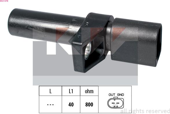 KW 453 578 - Crankshaft position sensor, RPM car-mod.net