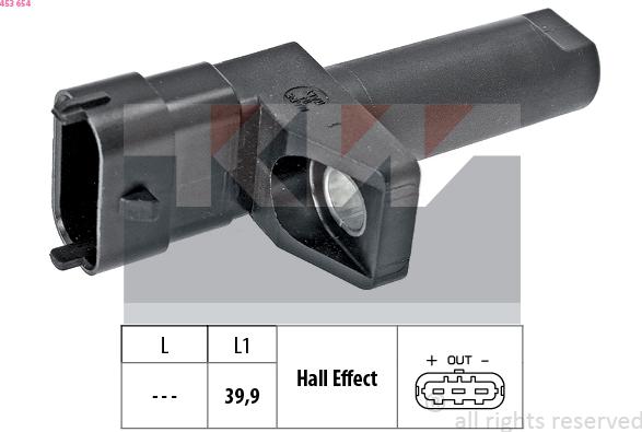 KW 453 654 - Crankshaft position sensor, RPM car-mod.net