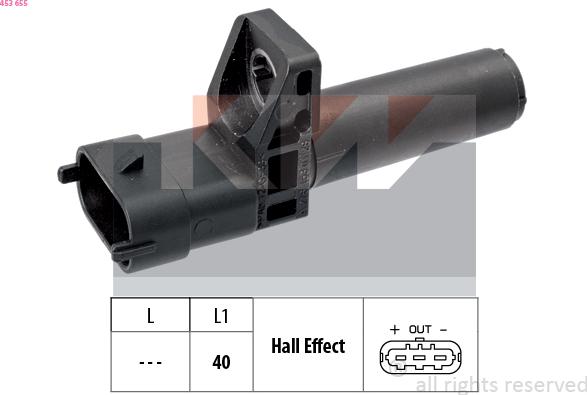KW 453 655 - Crankshaft position sensor, RPM car-mod.net