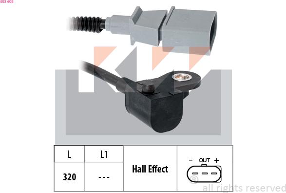 KW 453 605 - Camshaft position Sensor car-mod.net